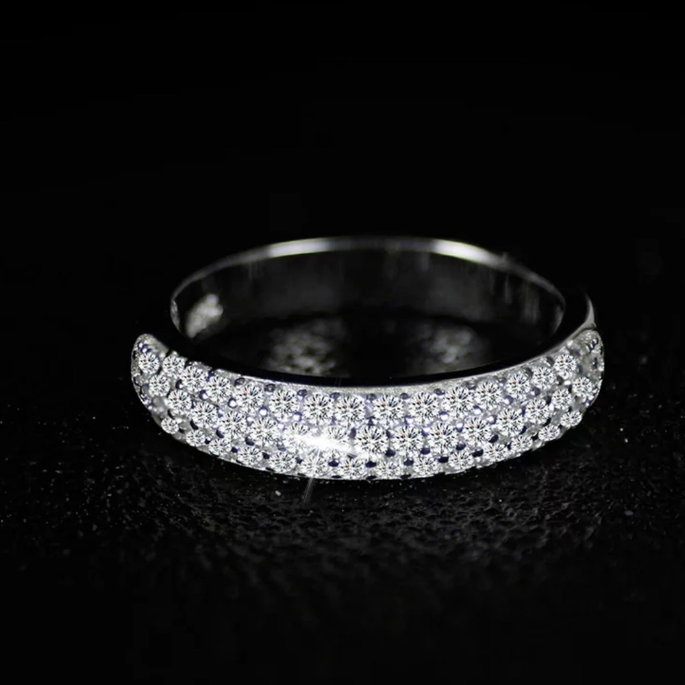 NEW 2CT 925 STERLING SILVER PRINCESS CUT ENGAGEMENT RING - Picture 6 of 6